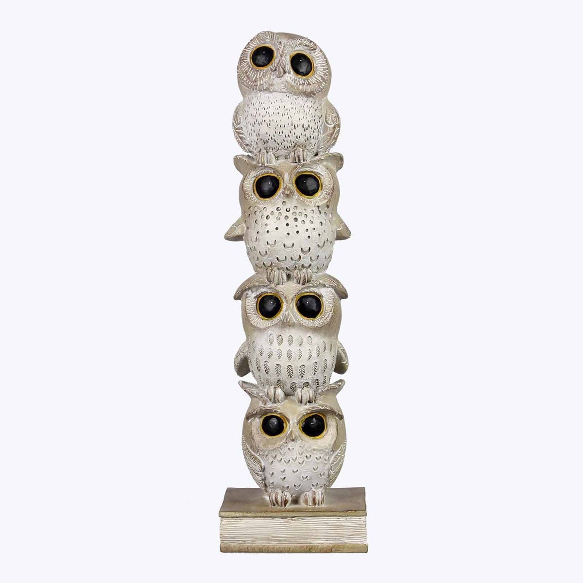 Resin Stacked Owl on Book