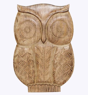 Mango Wood Carved Owl