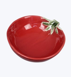 Porcelain Red Tomato Bowl