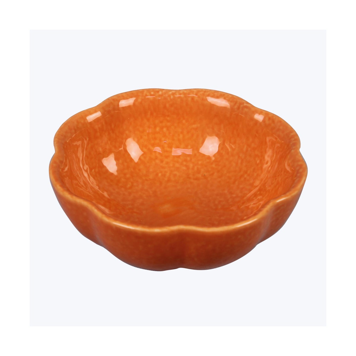Ceramic Fruit Bowl Orange