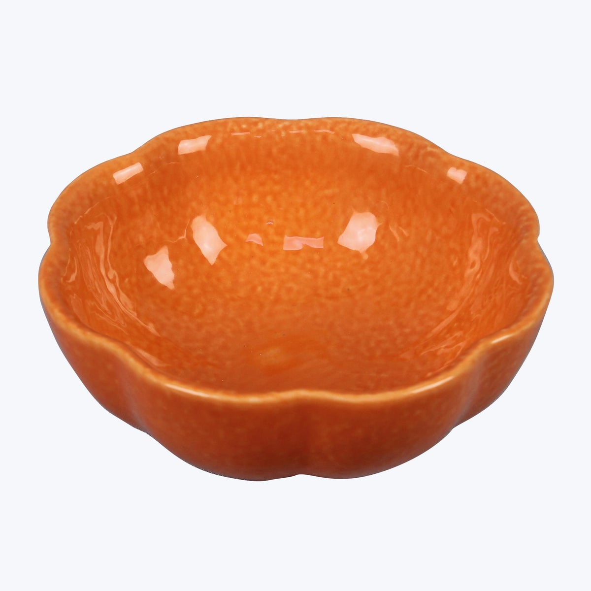Ceramic Fruit Bowl Orange