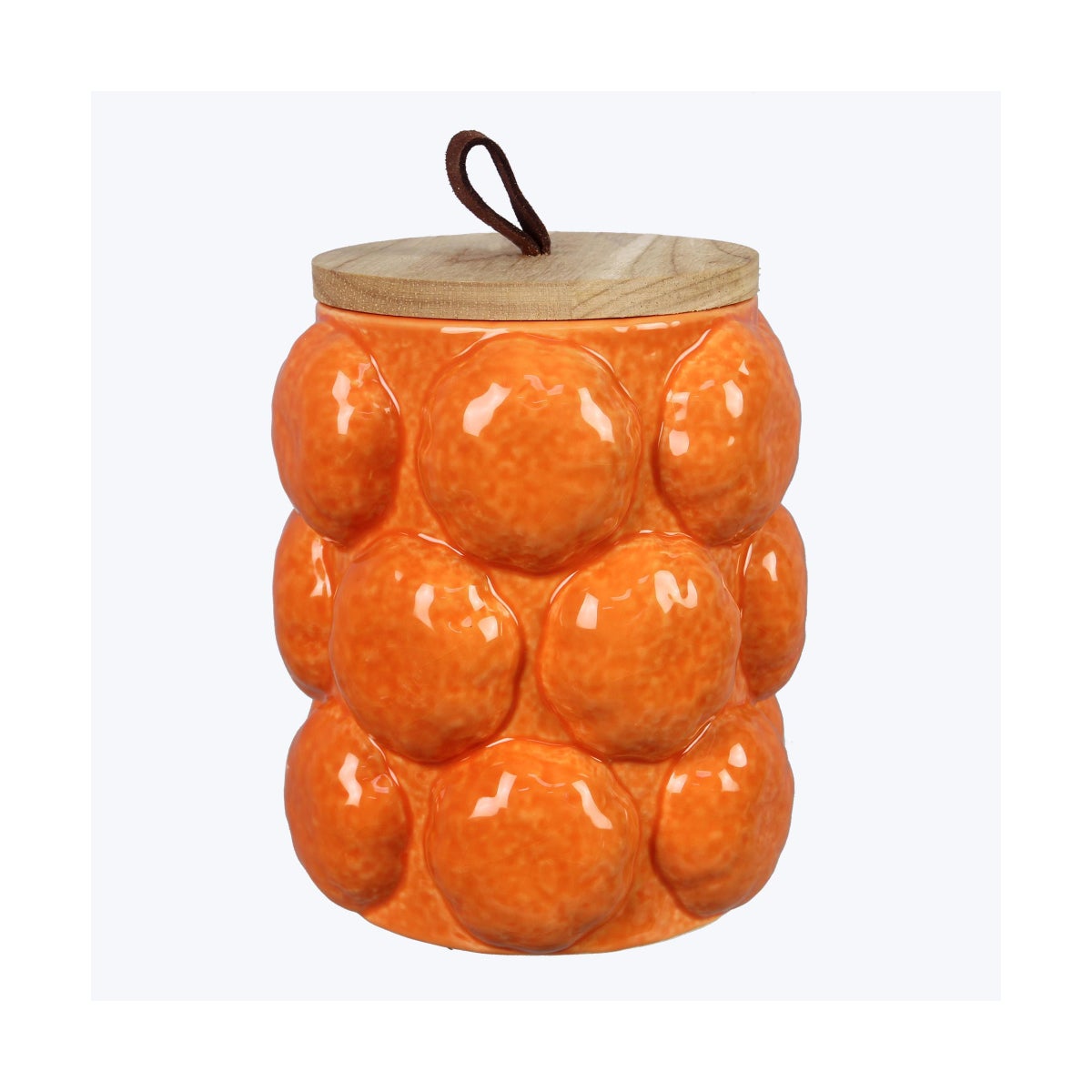 Ceramic Orange Fruit Canister