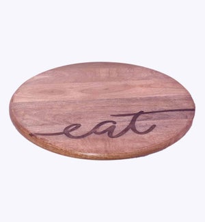 Mango Wood Eat Lazy Susan Charcuterie Board