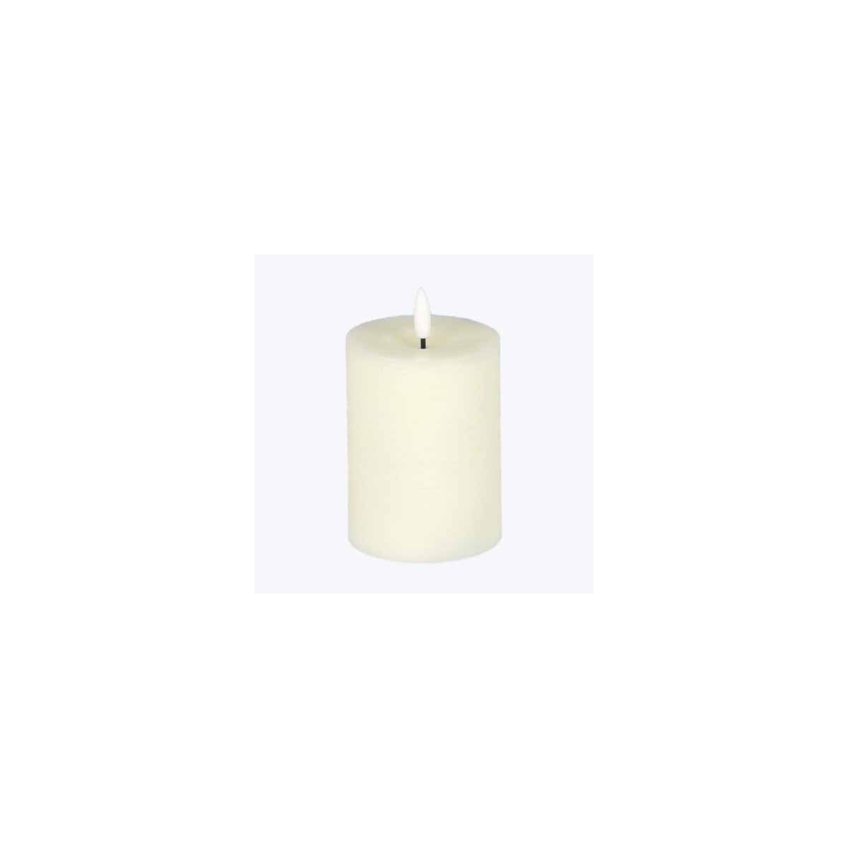 Real Wax LED Flickering Candle Small Cream