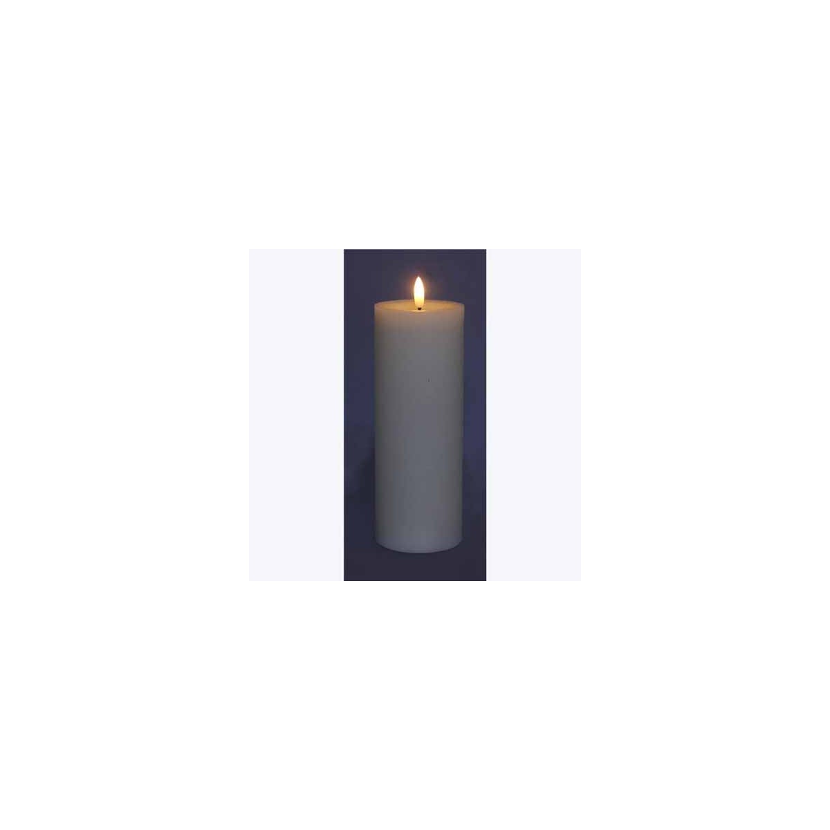 Real Wax LED Flickering Candle Large Cream