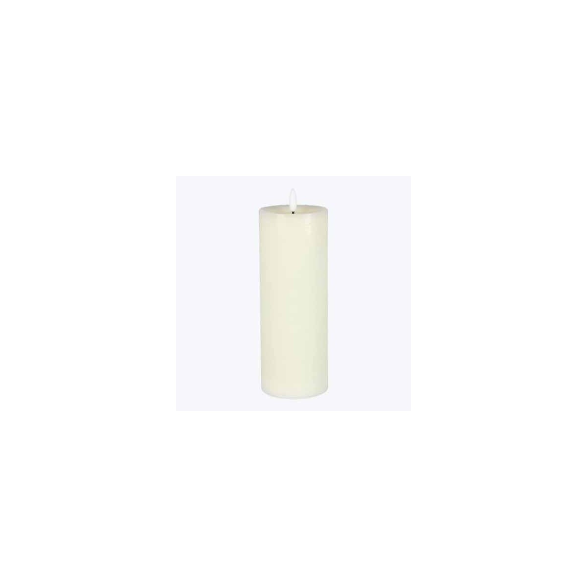 Real Wax LED Flickering Candle Large Cream