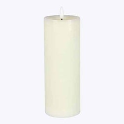 Real Wax LED Flickering Candle Large Cream