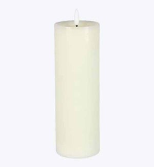 Real Wax LED Flickering Candle Large Cream