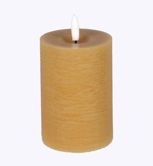 Real Wax LED Flickering Candle Brown