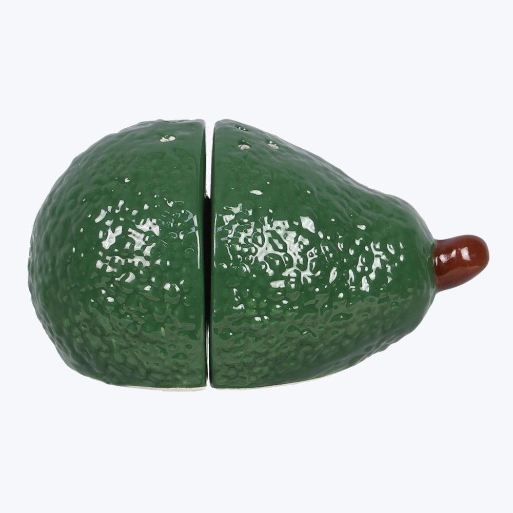 Ceramic Avocado Salt and Pepper Shaker Set