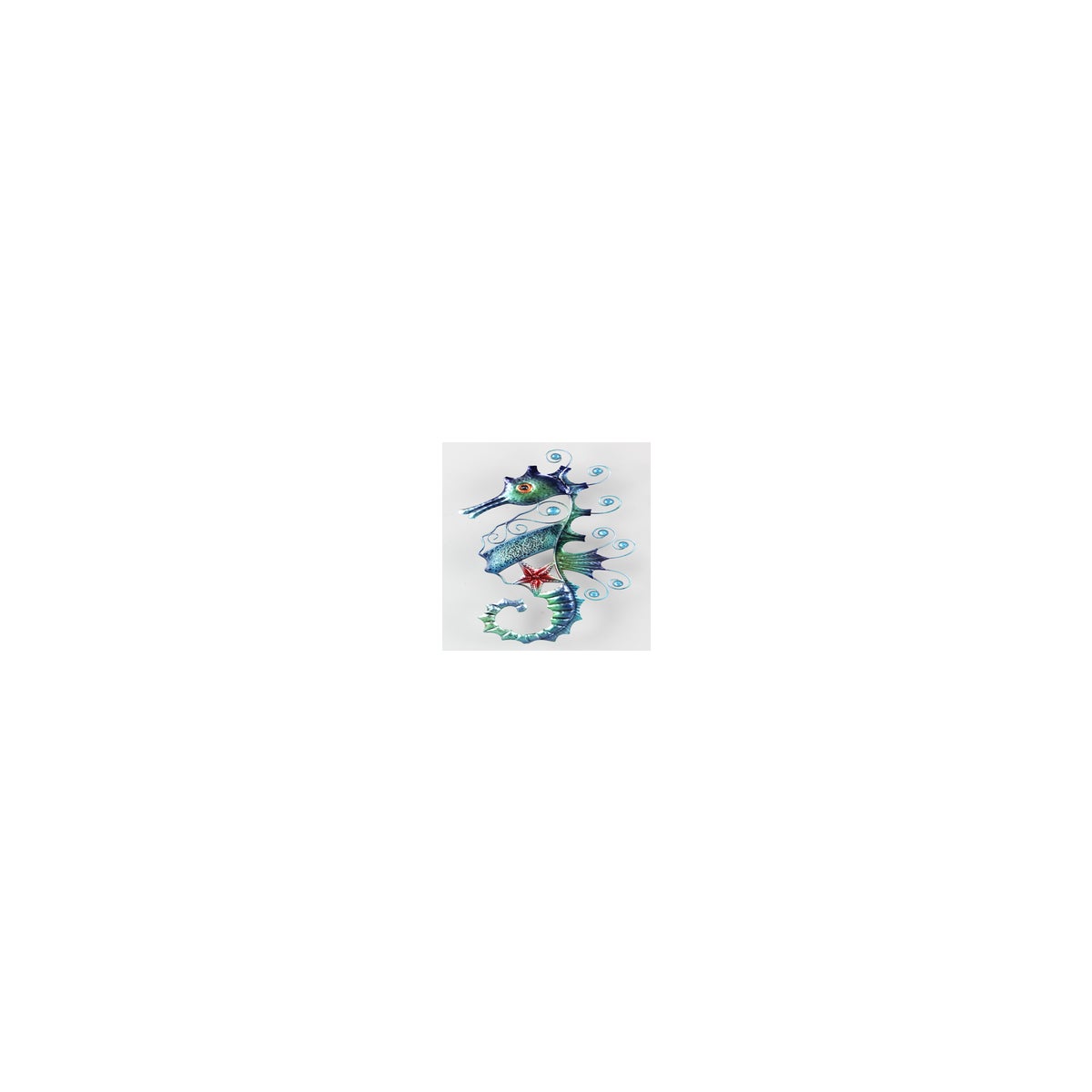 Metal Mosaic Seahorse Wall Art