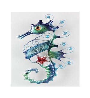 Metal Mosaic Seahorse Wall Art