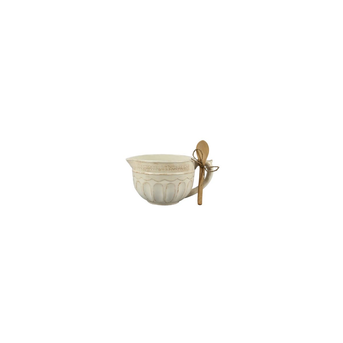 Ceramic Mixing Bowl w/Spoon