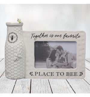 Ceramic Bee Vase w/Photo Frame