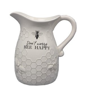Ceramic Bee Water Pitcher