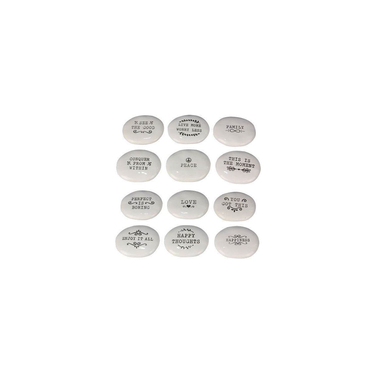 Ceramic Blessing Tokens, 12 Assorted