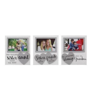 Wood 4X6 For Her Photo Frame, 3 Assorted