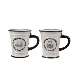 Ceramic Mugs, 2 Assorted