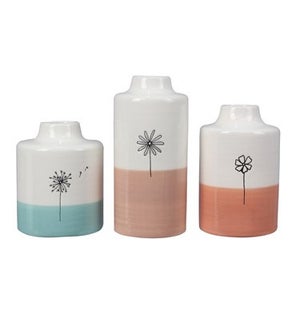 Ceramic Vases 3 pcs/set
