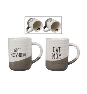 Ceramic Cat Mug, 2 Assorted