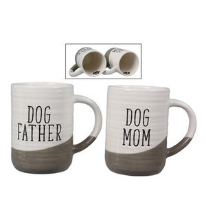 Ceramic Dog Mug, 2 Assorted