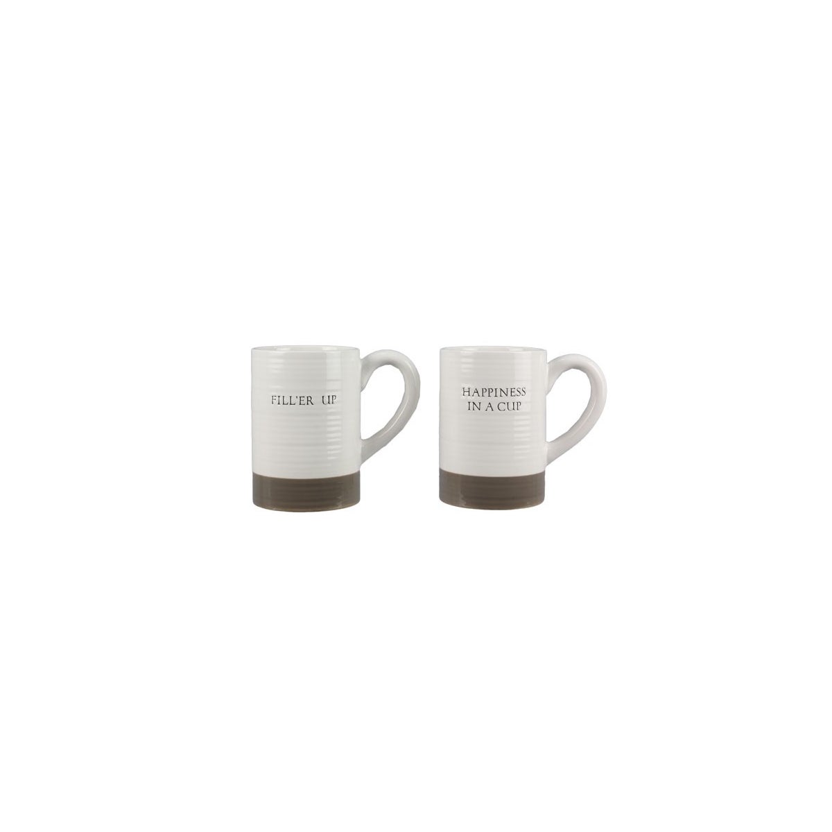 Ceramic 2 Tone Mug, 2 Assorted