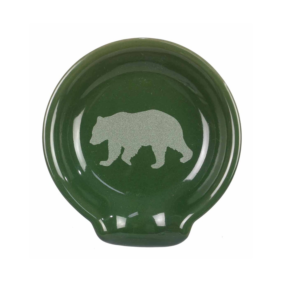 Ceramic Spoon Rest with Bear Design