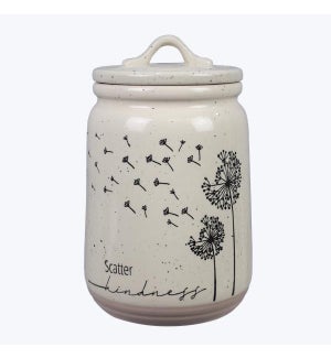 Stoneware Neutral Zone Wish Canister