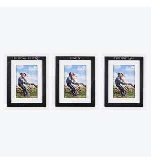 Wood Love Picture Frames, 3 Assortment