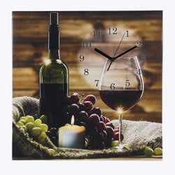 Canvas LED Light Up Wine Clock