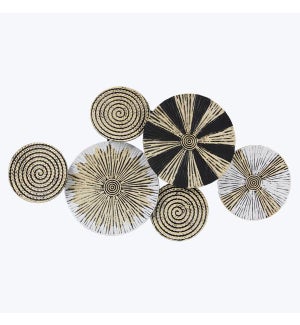 Metal Gold and Black Wall Decor