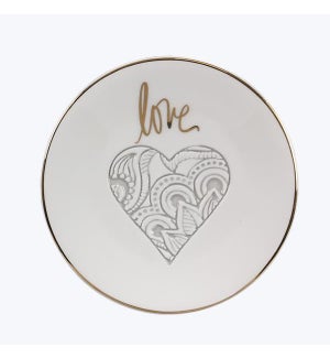 Ceramic Love Trinket Dish