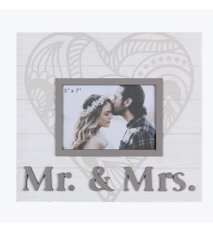 Wood Love/Wedding 5x7 Picture Frame