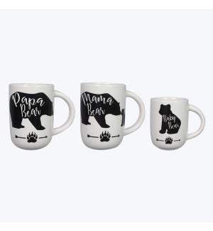 Ceramic Bear Mugs 3 Assorted