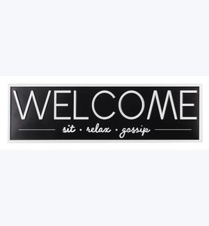 Metal Welcome Wall Sign