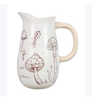 Ceramic Mushroom Vase/Water Pitcher