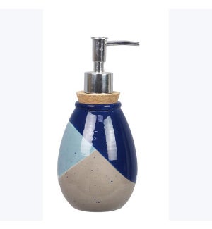 Ceramic Artistic Blue Lotion Dispenser