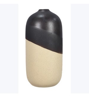 Ceramic Black Dipped Vase