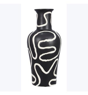 Ceramic Black Tabletop Vase