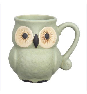 Stoneware 15oz Owl Mug