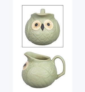 Stoneware Owl Mini Pitcher