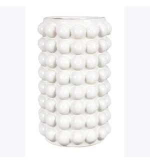 Ceramic Vase with Bead Pattern