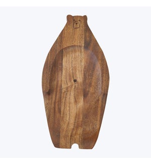Acacia Wood Bear Design Charcuterie Board