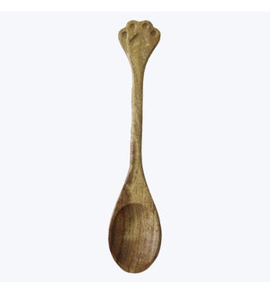 Acacia Wood Paw Carved Spoon