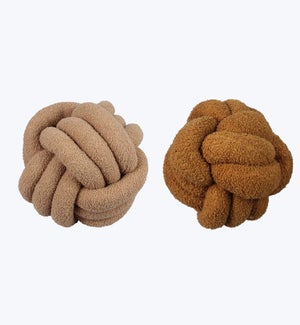 Knotted Ball Pillows 2 Ast