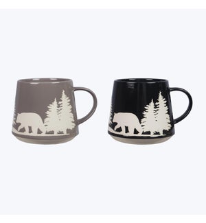 Stoneware Bear Designs Mug 2 Ast
