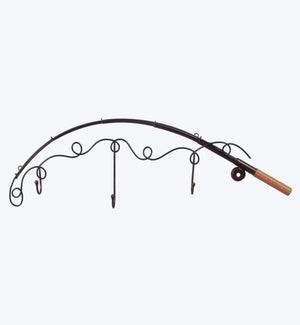 Metal Fishing Rod Wall Hook