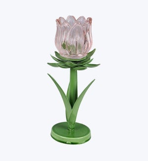 Metal Tulip Tealight Candle Holder Small