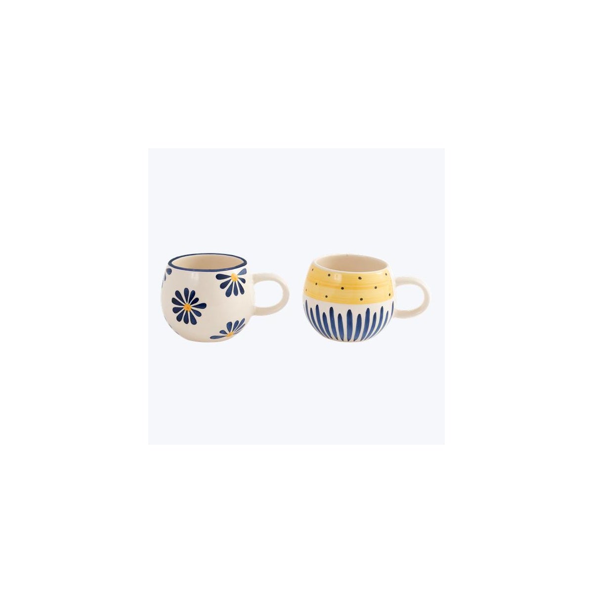 Ceramic Hand Painted Floral Design 2 Ast