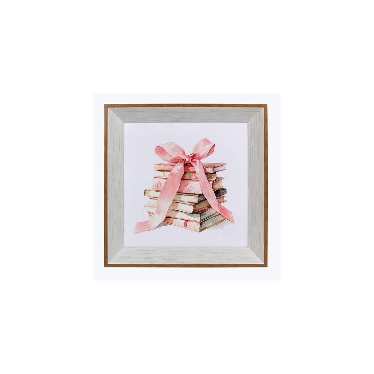 Plastic Framed Canvas Plaque with Hand Painting